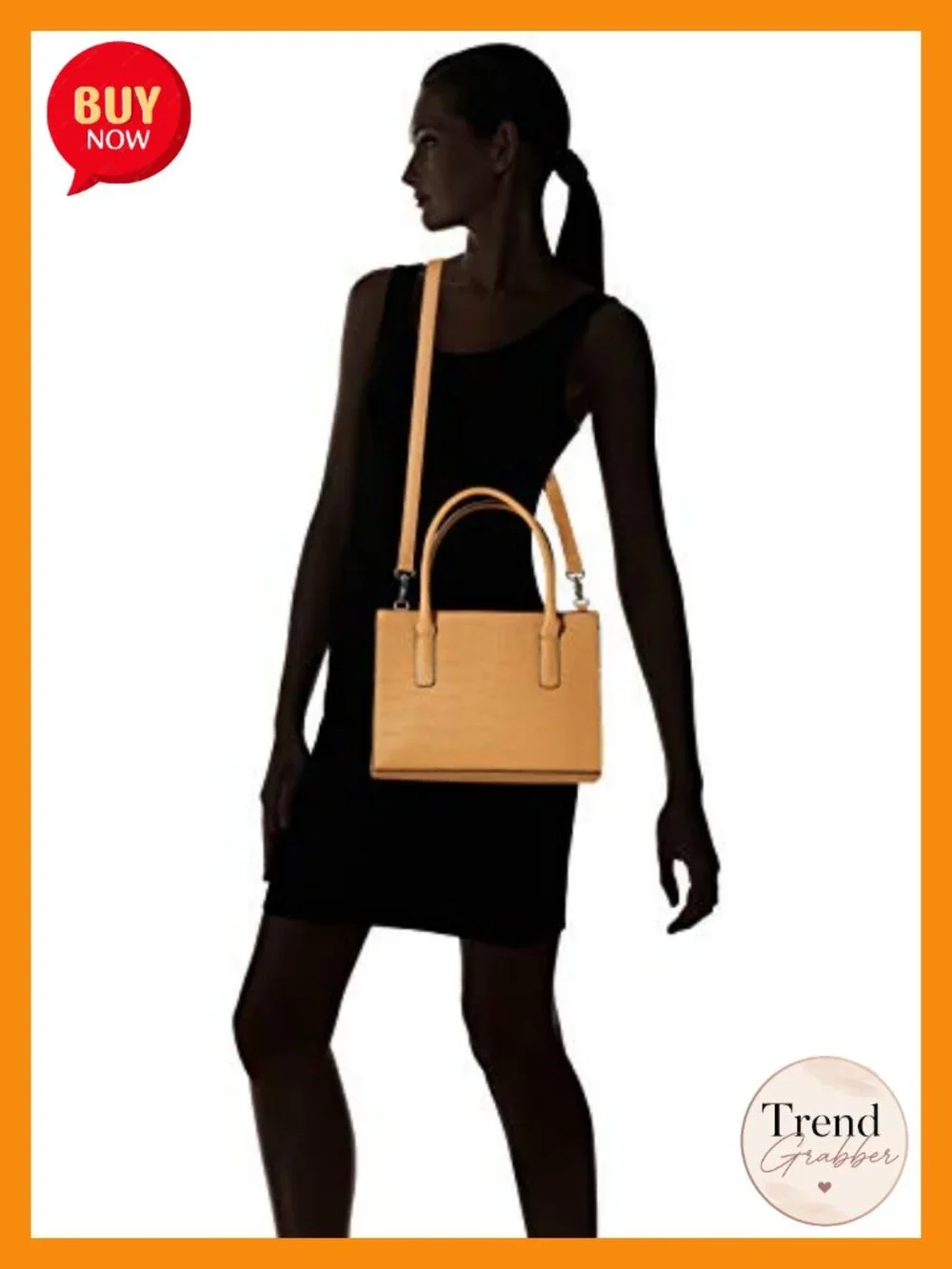 Vegan Leather Satchel Handbag Removable Crossbody Strap Top Handle Purse